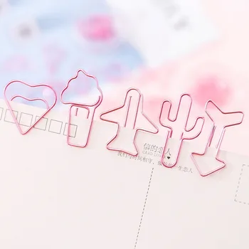8 Pcs Kawaii Pink Metal Paper Clip Set Different Shapes Creative Hollow Student Bookmark Folder School Office Binding Supplies
8 Pcs Kawaii Pink Metal Paper Clip Set Different Shapes Creative Hollow Student Bookmark Folder School Office Binding Supplies