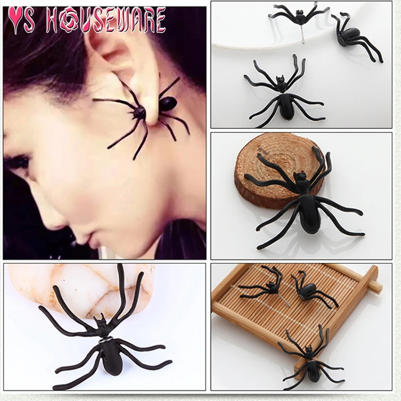 Halloween Decoration 1Piece 3D Creepy Black Spider Ear Stud Earrings for Haloween Party DIY Decoration Home Party supplies
Halloween Decoration 1Piece 3D Creepy Black Spider Ear Stud Earrings for Haloween Party DIY Decoration Home Party supplies