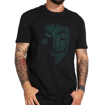 Hacker Code Mask Binary Anonymous Digital Print Tops 100% Cotton Geek Computer Vendetta Tshirt
Hacker Code Mask Binary Anonymous Digital Print Tops 100% Cotton Geek Computer Vendetta Tshirt