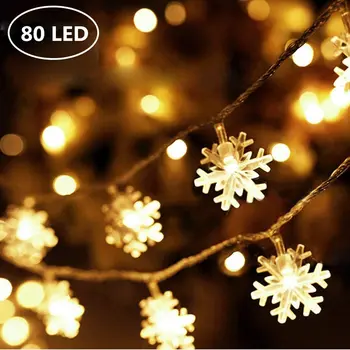 LEADLY LED Snowflakes String Light 20/40 LED 3/6M Snowflake String Fairy Lights Holiday Party Xmas Hanging Light String Battery
LEADLY LED Snowflakes String Light 20/40 LED 3/6M Snowflake String Fairy Lights Holiday Party Xmas Hanging Light String Battery