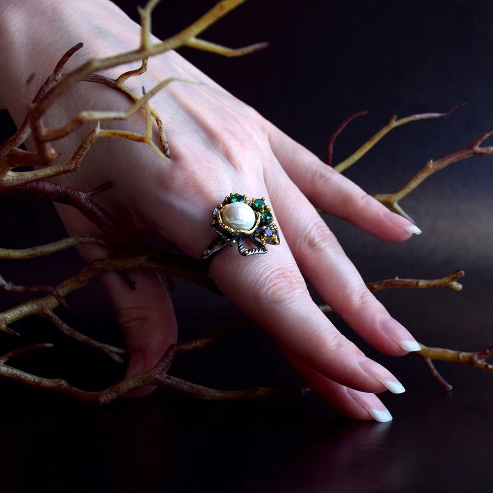Pearl ring color stone (1)