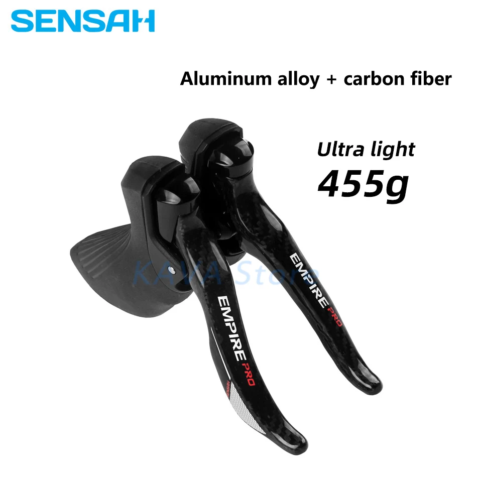 SENSAH 2*12 Speed Carbon Fiber Road Bike Shifter Lever Rear Derailleur Bicycle Cassette Flywheel KMC X12 Chain for 5800 R7000