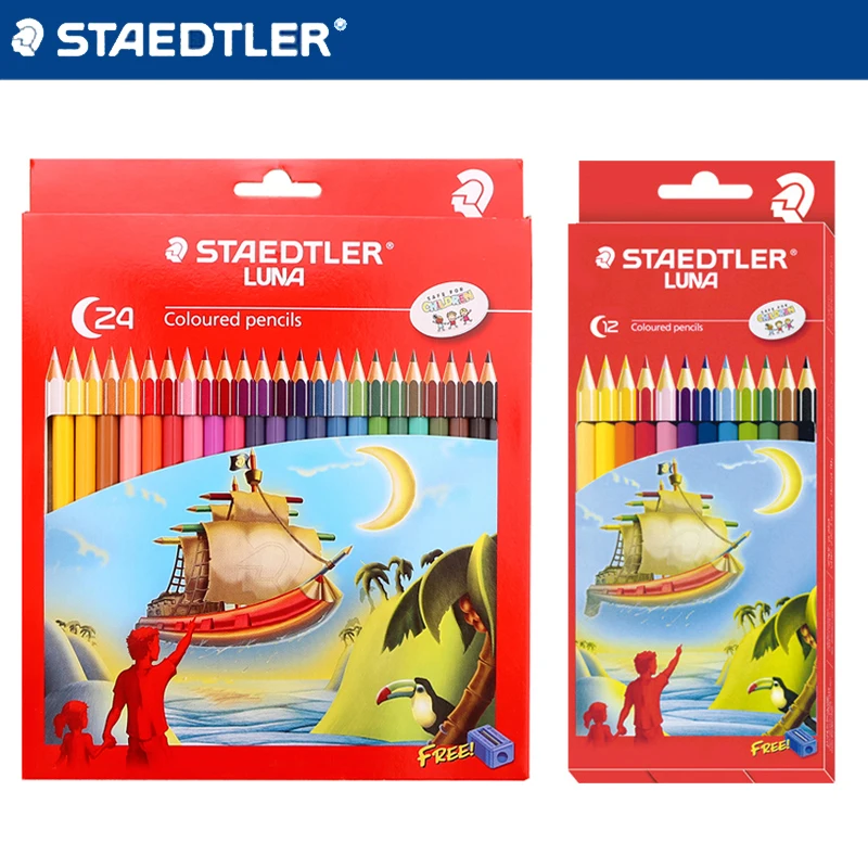 

STAEDTLER 12/24 color pencil set water soluble color pencil 136 C12 professional painting art fill color lead