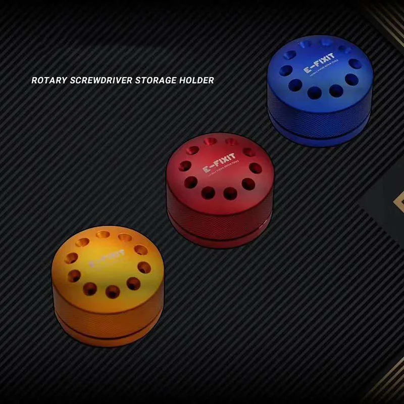 The Newest rotating magnetic screwdriver holder aluminum screwdriver 10 port container with magnetic platform for mobile repair
The Newest rotating magnetic screwdriver holder aluminum screwdriver 10 port container with magnetic platform for mobile repair