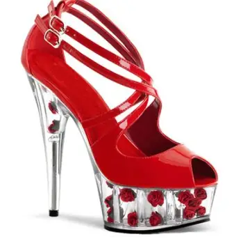 Hot selling in 2019 summer, 15cm /CM high heel sandals, rose fish-toe shoes, performance shoes and wedding shoes
Hot selling in 2019 summer, 15cm /CM high heel sandals, rose fish-toe shoes, performance shoes and wedding shoes