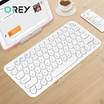 Round Keycap Bluetooth Wireless Keyboard Silent Gaming Keyboard For Macbook Pro iPad iPhone Tablet Computer PC Gamer Keyboard
Round Keycap Bluetooth Wireless Keyboard Silent Gaming Keyboard For Macbook Pro iPad iPhone Tablet Computer PC Gamer Keyboard