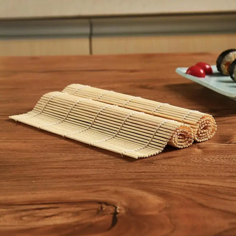 

Portable Kitchen DIY Sushi Mat Onigiri Rice Roller Rolling Maker Tool Supplies Roll Tools Seaweed Nori Bamboo Sushi Curtain Mold
