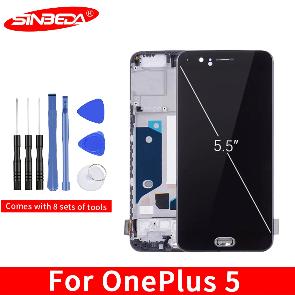 5.5" AMOLED For Oneplus 5 A5000 LCD Display Touch Screen with Frame Digitizer For OnePlus 5 Dispaly For One Plus 5 1+5 A5000 LCD
5.5" AMOLED For Oneplus 5 A5000 LCD Display Touch Screen with Frame Digitizer For OnePlus 5 Dispaly For One Plus 5 1+5 A5000 LCD