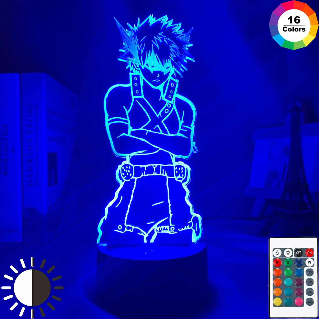 My Hero Academia Katsuki Bakugo Figure Led Night Light for Kids Child Bedroom Decor Nightlight Color Changing Desk 3d Lamp Gift
My Hero Academia Katsuki Bakugo Figure Led Night Light for Kids Child Bedroom Decor Nightlight Color Changing Desk 3d Lamp Gift