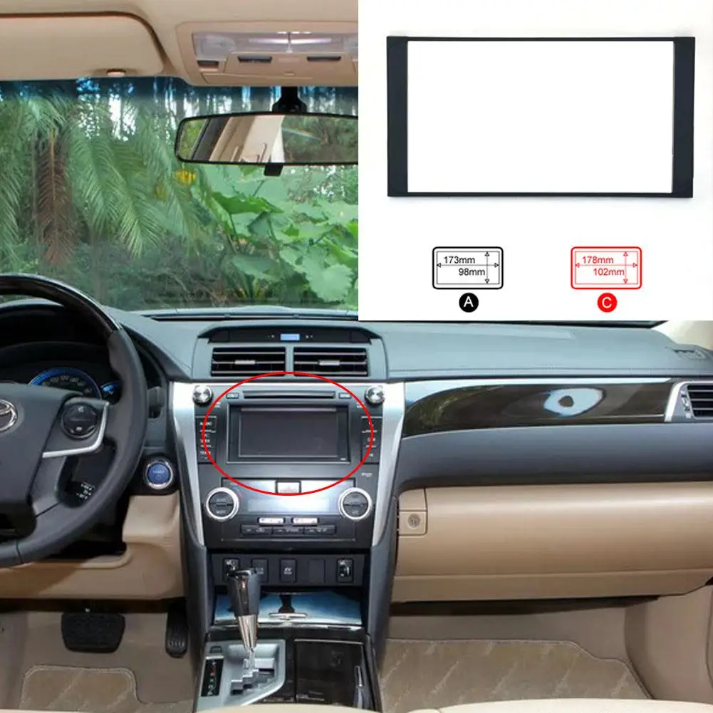 2 Din Car Multimedia Player Frame Double Din Car Radio MP5 Installation Accessories DVD Frame Panel Dash Kit for Toyota Camry
2 Din Car Multimedia Player Frame Double Din Car Radio MP5 Installation Accessories DVD Frame Panel Dash Kit for Toyota Camry