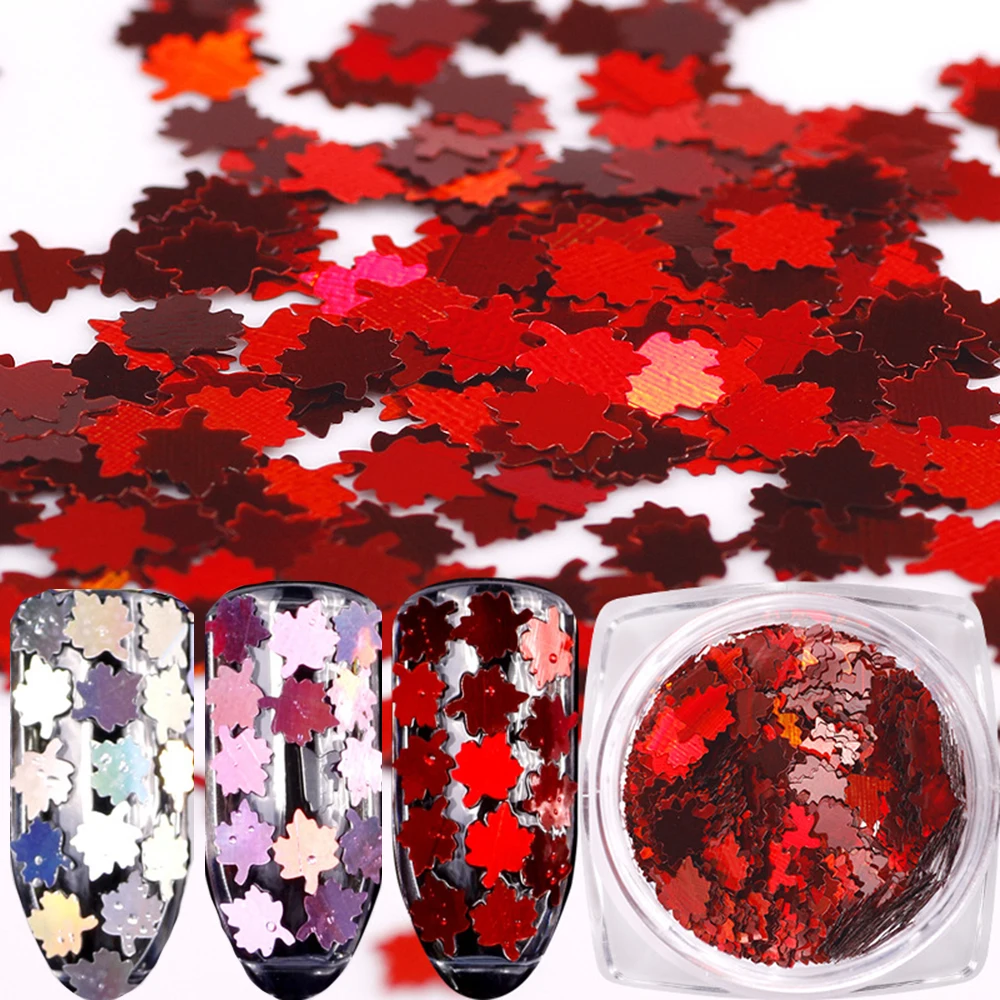 12pcs/set Maple Leaf Nail Art Sequin Autumn Design Spangles for Nails Laser Nail Art Decoration Symphony Nail Flake Applique
12pcs/set Maple Leaf Nail Art Sequin Autumn Design Spangles for Nails Laser Nail Art Decoration Symphony Nail Flake Applique
