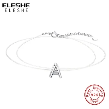 ELESHE 925 Sterling Silver Letter A Pendant Necklace Women Transparent Fishing Line Chain Necklaces Fine Jewelry Collier Femme
ELESHE 925 Sterling Silver Letter A Pendant Necklace Women Transparent Fishing Line Chain Necklaces Fine Jewelry Collier Femme