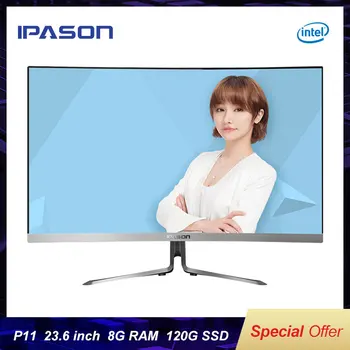 IPASON 23.6 inch All-in-one Gaming PC Intel G4900 4G DDR4 RAM 120G SSD Narrow Border Cheap Gaming PC 3000R Curved Silver white
IPASON 23.6 inch All-in-one Gaming PC Intel G4900 4G DDR4 RAM 120G SSD Narrow Border Cheap Gaming PC 3000R Curved Silver white