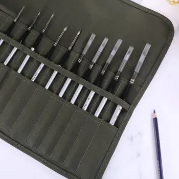 30 Slots Paint Brush Storage Pen Curtain Pencil Bag for Watercolor Gouache Artist Roll Pouch Wrap Holder
30 Slots Paint Brush Storage Pen Curtain Pencil Bag for Watercolor Gouache Artist Roll Pouch Wrap Holder