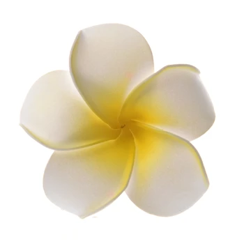 Women Girls Plumeria Flower Foam Hair Clip - White
Women Girls Plumeria Flower Foam Hair Clip - White