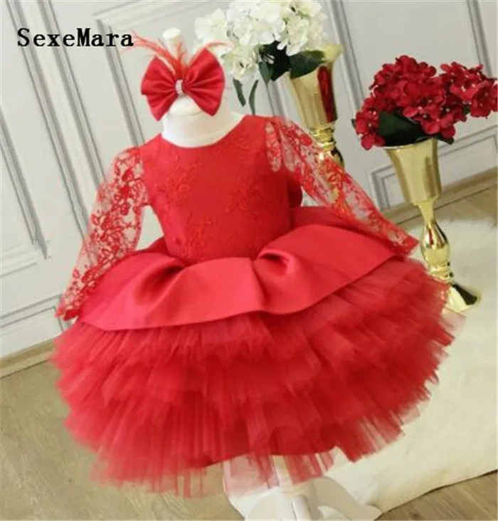 cute baby tutu 1st birthday party dress long sleeve o neck girl dress for special occasion infant outfit with big bow
cute baby tutu 1st birthday party dress long sleeve o neck girl dress for special occasion infant outfit with big bow