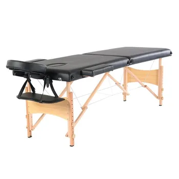 84" 2 Sections Folding Portable Beech Leg Beauty Massage Table 60CM Wide Adjustable Height Black for Beauty salon
84" 2 Sections Folding Portable Beech Leg Beauty Massage Table 60CM Wide Adjustable Height Black for Beauty salon