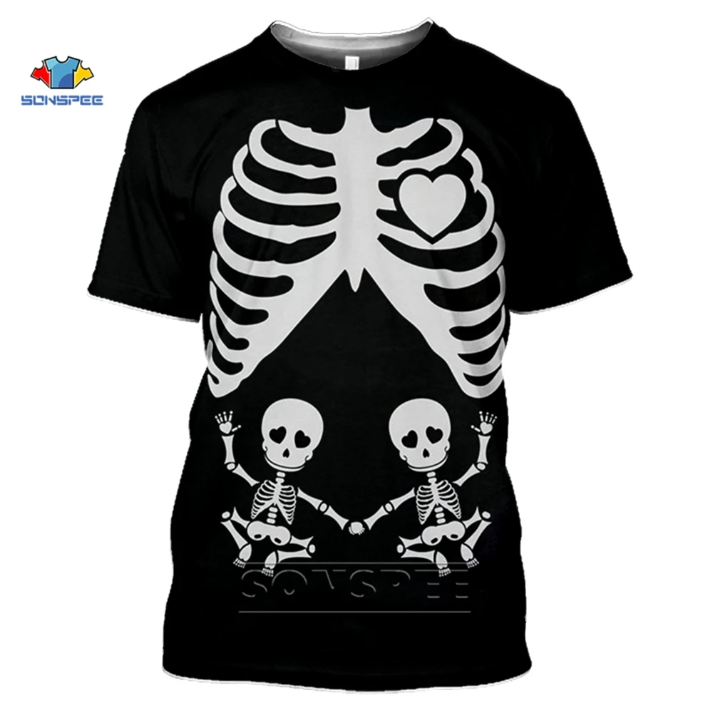 SONSPEE 2020 Best Gift For Wife 3D Print Pregnant Women Skeleton T-Shirt Short Sleeve Round Neck Summer Top Streetwear T Shirt
SONSPEE 2020 Best Gift For Wife 3D Print Pregnant Women Skeleton T-Shirt Short Sleeve Round Neck Summer Top Streetwear T Shirt