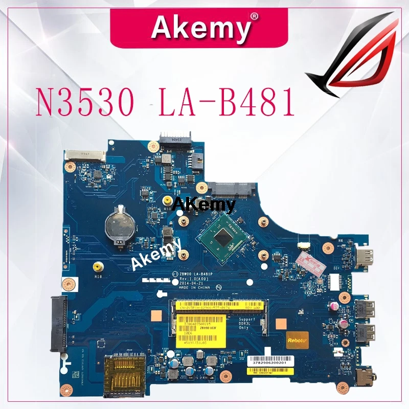 Laptop motherboard for DELL Inspiron 15 3531 PC Mainboard N3530 CPU 0Y3PXH LA-B481P full tesed DDR3
Laptop motherboard for DELL Inspiron 15 3531 PC Mainboard N3530 CPU 0Y3PXH LA-B481P full tesed DDR3
