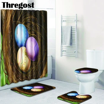 Thregost Europe Print Non Slip Bath Mat Warm Bathroom Carpet Toilet Mats 3pcs Set with Shower Curtain Bath Room Rugs Washable
Thregost Europe Print Non Slip Bath Mat Warm Bathroom Carpet Toilet Mats 3pcs Set with Shower Curtain Bath Room Rugs Washable