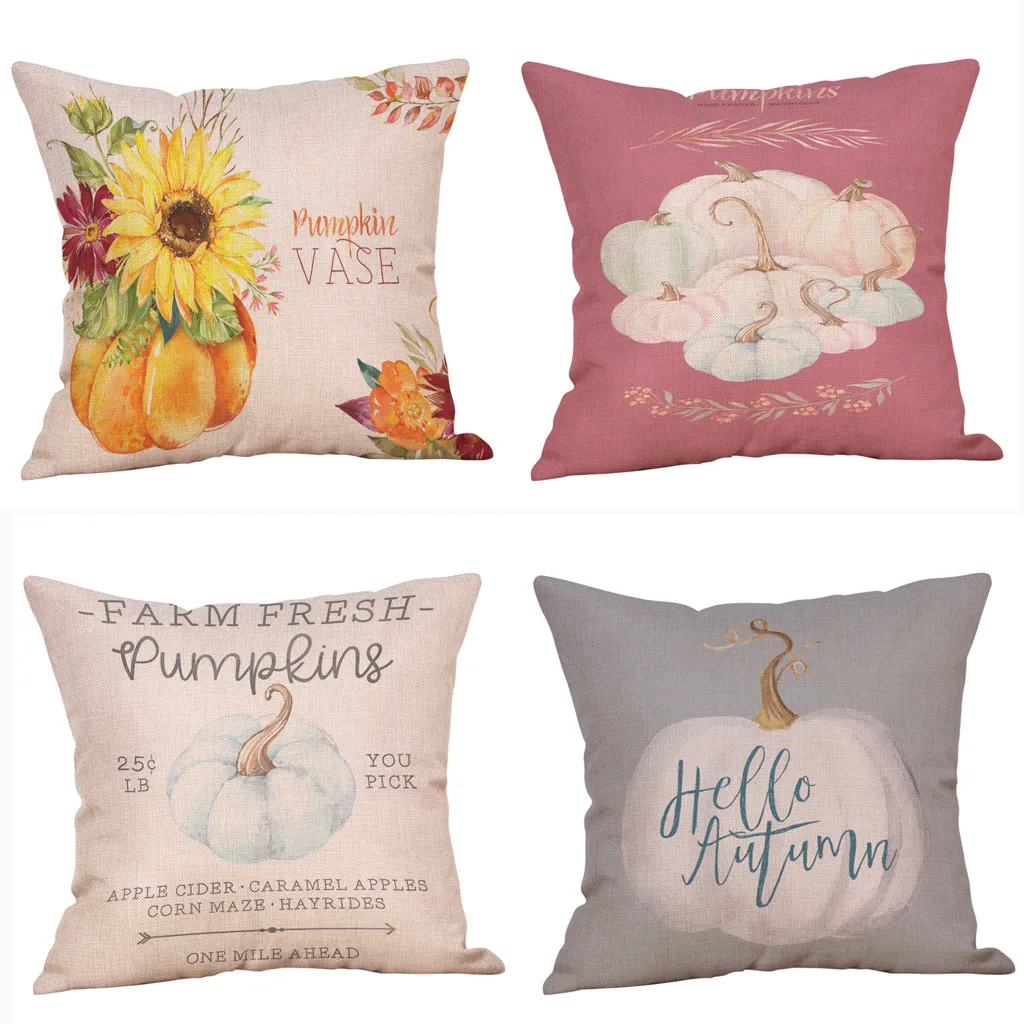 Autumn Pumpkin Pattern Cushion Cover Linen Decorative Pillows For Sofa Seat Soft Throw Pillow Case Cover 45x45cm Home Decor
Autumn Pumpkin Pattern Cushion Cover Linen Decorative Pillows For Sofa Seat Soft Throw Pillow Case Cover 45x45cm Home Decor