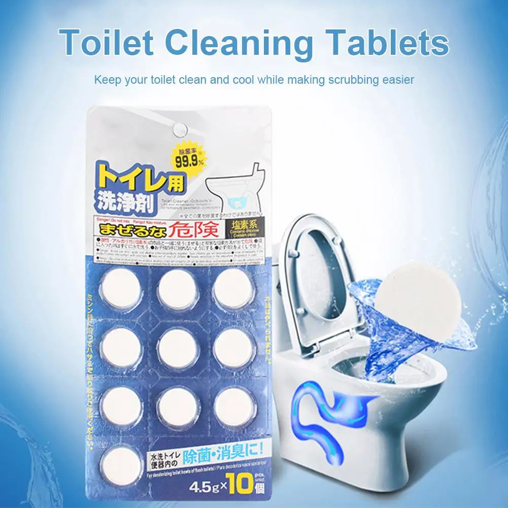 10PCS Toilet Tablets Powerful Safe Sink Drain Cleaner Toilet Cleaning Deodorant Agent for Dissolving Grease Hair
10PCS Toilet Tablets Powerful Safe Sink Drain Cleaner Toilet Cleaning Deodorant Agent for Dissolving Grease Hair