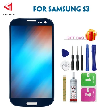 original For Samsung Galaxy S3 i9300 i9301 i9301i i9305 Phone LCD Display Touch Screen Digitizer Assembly with Brightness adjust
