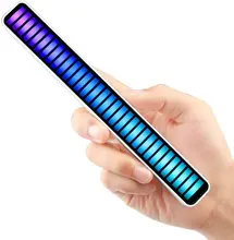 Smart LED Light Bar 32 LED Music Level Indicator Sound Control Audio Spectrum RGB Light LED Display Rhythm Pulse Colorful Signal
Smart LED Light Bar 32 LED Music Level Indicator Sound Control Audio Spectrum RGB Light LED Display Rhythm Pulse Colorful Signal