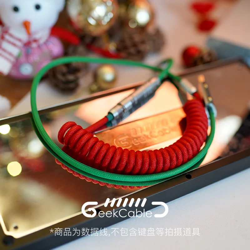 Механическая клавиатура ручной работы GeekCable, кабель для передачи данных для матрицы, Рождественский цвет 
Механическая клавиатура ручной работы GeekCable, кабель для передачи данных для матрицы, Рождественский цвет