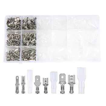 600PCS 2.8/4.8/6.3mm Insulated Male Female Wire Connector Electrical Wire Crimp Terminals Spade Connectors Assorted Kit
600PCS 2.8/4.8/6.3mm Insulated Male Female Wire Connector Electrical Wire Crimp Terminals Spade Connectors Assorted Kit