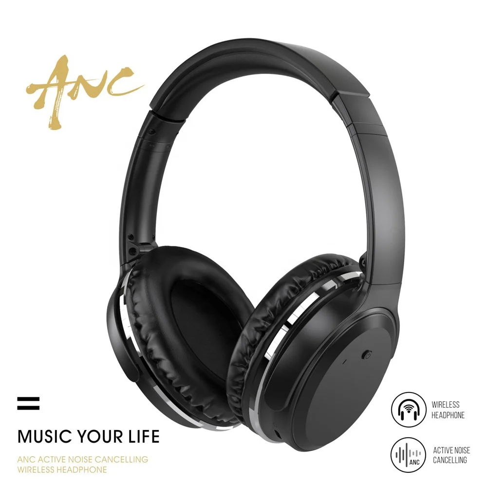 Universal Wireless Bluetooth Headphones Over Ear Active Noise Cancelling wireless Headset with microphone for Cellphone/Tablet
Universal Wireless Bluetooth Headphones Over Ear Active Noise Cancelling wireless Headset with microphone for Cellphone/Tablet