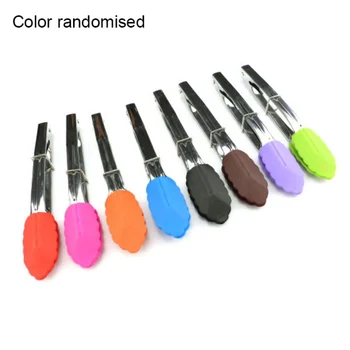 Stainless Steel Food Clip Bread Clip Baking Tool Silica Gel Barbecue Clip Kitchen Gadget Color Randomised 11
Stainless Steel Food Clip Bread Clip Baking Tool Silica Gel Barbecue Clip Kitchen Gadget Color Randomised 11