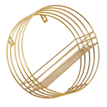 Golden Fashion Round Storage Rack Multifunctional Iron Storage Shelf Single Layer Mural Storage Holder Organizer for Home Living
Golden Fashion Round Storage Rack Multifunctional Iron Storage Shelf Single Layer Mural Storage Holder Organizer for Home Living