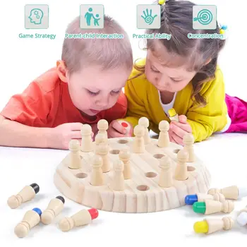 Kids Wooden Memory Match Stick Chess Game Fun Block Board Game Educational Color Cognitive Ability Toy For Children Party
Kids Wooden Memory Match Stick Chess Game Fun Block Board Game Educational Color Cognitive Ability Toy For Children Party