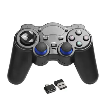 2.4G Wireless Game Controller Joystick Gamepad with USB OTG Converter Adapter for An-droid Smartphones TV Box for PC
2.4G Wireless Game Controller Joystick Gamepad with USB OTG Converter Adapter for An-droid Smartphones TV Box for PC