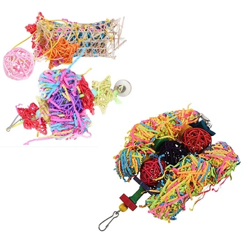 5 Pcs Bird Parrot Climbing Chewing Standing Toys,1 Pcs Sepak Takraw + Brushed Grass + 4 Pcs Plastic
5 Pcs Bird Parrot Climbing Chewing Standing Toys,1 Pcs Sepak Takraw + Brushed Grass + 4 Pcs Plastic