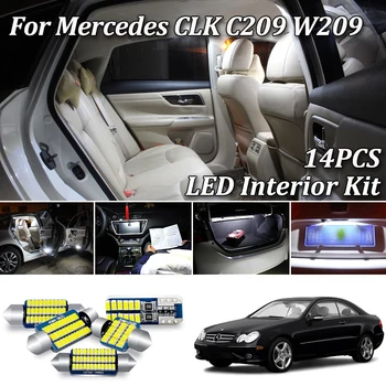 14Pcs White Canbus LED Interior Light Kit For Mercedes Benz CLK class W209 C209 CLK320 CLK430 CLK350 CLK500 CLK550 (2003-2009)
14Pcs White Canbus LED Interior Light Kit For Mercedes Benz CLK class W209 C209 CLK320 CLK430 CLK350 CLK500 CLK550 (2003-2009)