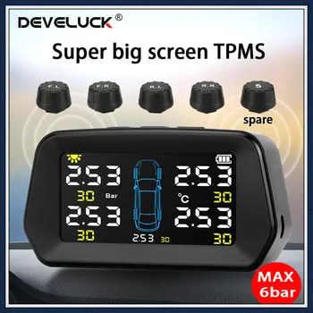 TPMS for 5 Tires Alarm Tire Pressure Sensor Monitoring System Wireless LED Solar Power Auto Security Pressure control Spare tire
TPMS for 5 Tires Alarm Tire Pressure Sensor Monitoring System Wireless LED Solar Power Auto Security Pressure control Spare tire