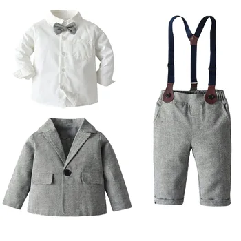 boys shirt +blazer+Overalls set Children's Clothing Children's Sets kids clothes cotton boys clothes set 80/90/100/110/120/130cm
boys shirt +blazer+Overalls set Children's Clothing Children's Sets kids clothes cotton boys clothes set 80/90/100/110/120/130cm