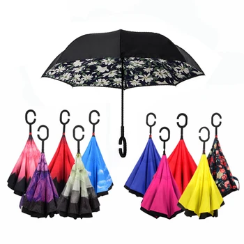27 Colors Windproof Double Layer Reverse Umbrella Creative Cars Long C-Handle Women Rain Inverted Umbrellas Self-Standing
27 Colors Windproof Double Layer Reverse Umbrella Creative Cars Long C-Handle Women Rain Inverted Umbrellas Self-Standing