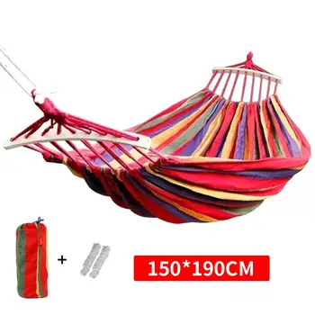 190x150cm Hanging Hammock with spreader bar Double/Single Adult Strong Swing Chair Travel Camping Sleeping Bed Outdoor Furniture
190x150cm Hanging Hammock with spreader bar Double/Single Adult Strong Swing Chair Travel Camping Sleeping Bed Outdoor Furniture