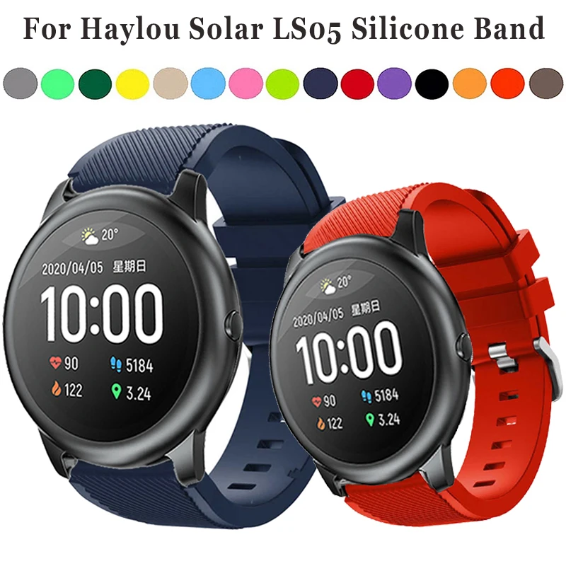 22mm Bracelet Band For Haylou Solar Smart Watch Wristband Correa For Xiaomi Haylou Solar LS05 Strap Silicone Sport Bracelet
22mm Bracelet Band For Haylou Solar Smart Watch Wristband Correa For Xiaomi Haylou Solar LS05 Strap Silicone Sport Bracelet