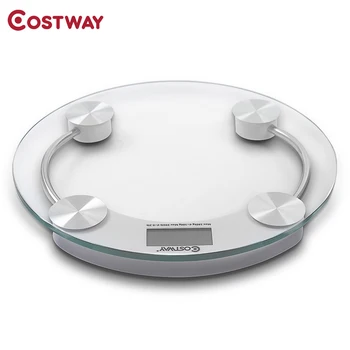 396 lb Personal Bathroom Round Digital Weight Scale Heavy-duty Stalinite Glass LCD Display Weight Scale EP21706 
396 lb Personal Bathroom Round Digital Weight Scale Heavy-duty Stalinite Glass LCD Display Weight Scale EP21706