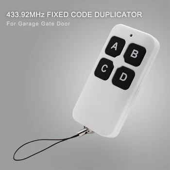 433MHz garage door remote control opener 433.92mhz fixed code remote control door command transmitter keychain replicator
433MHz garage door remote control opener 433.92mhz fixed code remote control door command transmitter keychain replicator
