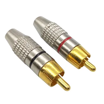 10pcs Speaker Welding Free Durable Cable Connector Audio Plug Soldering Male Phono Adapter Gold Plated Locking Video For RCA
10pcs Speaker Welding Free Durable Cable Connector Audio Plug Soldering Male Phono Adapter Gold Plated Locking Video For RCA