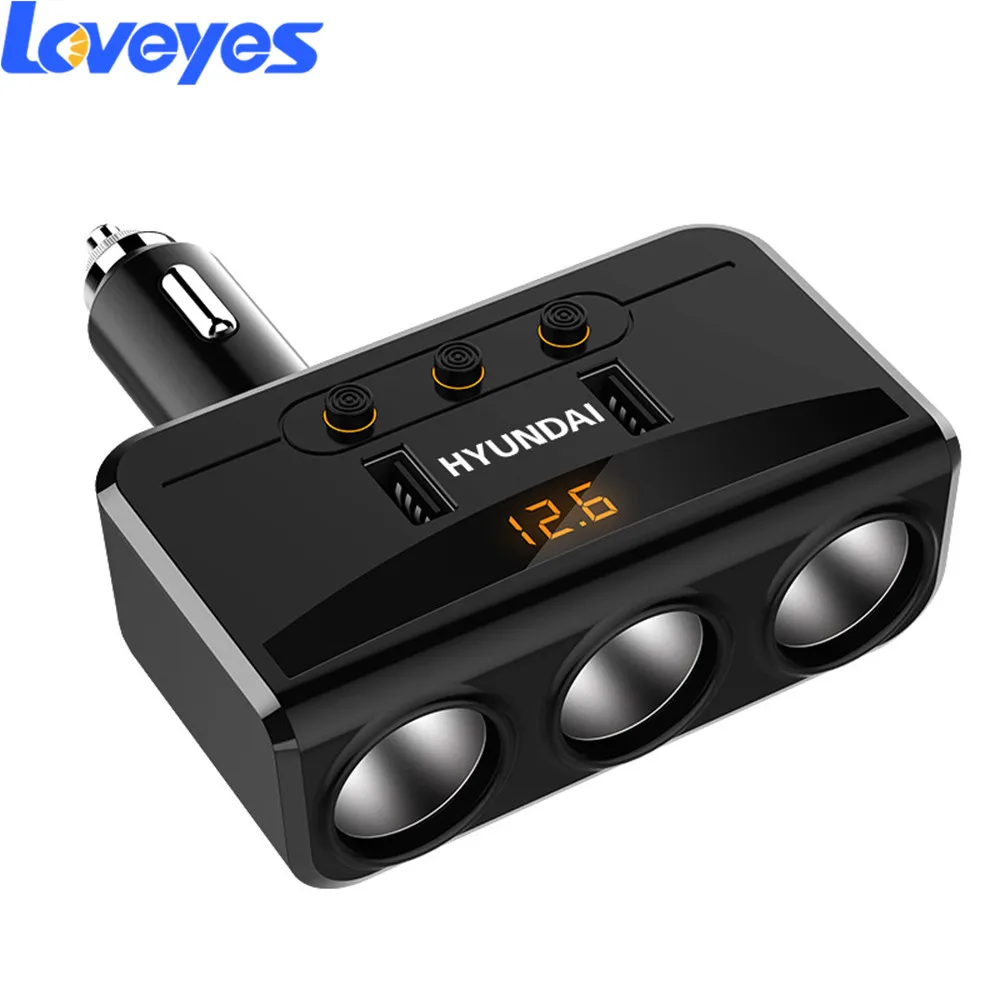 Dual USB Car Lighter Power Adapter Cigarette Lighter One To Three Vehicle Charger Fast Charging Splitter Socket Acessories HY29
Dual USB Car Lighter Power Adapter Cigarette Lighter One To Three Vehicle Charger Fast Charging Splitter Socket Acessories HY29