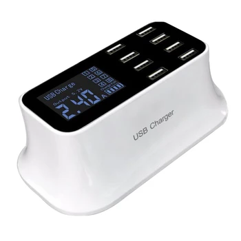 Quick Charge 3.0 LED Display 8 Port USB PD Charger HUB Multi USB Charging Station Mobile Phone Desktop Wall Home EU UK US Plug
Quick Charge 3.0 LED Display 8 Port USB PD Charger HUB Multi USB Charging Station Mobile Phone Desktop Wall Home EU UK US Plug
