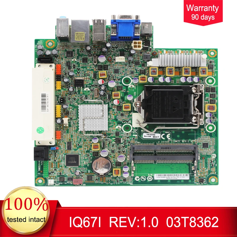 For Lenovo IQ67I desktop motherboard M91P M91 Q67 LGA 1155 DDR3 REV:1.0 03T8362 03T8007 03T6559 100% test intact
For Lenovo IQ67I desktop motherboard M91P M91 Q67 LGA 1155 DDR3 REV:1.0 03T8362 03T8007 03T6559 100% test intact