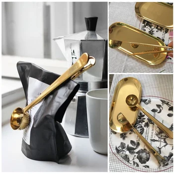 2 Pcs 2-In-1 Multi-Function Coffee Spoon Stainless Steel Kitchen Utensil Spoon with Bag Seal Clip Coffee Measuring Spoon
2 Pcs 2-In-1 Multi-Function Coffee Spoon Stainless Steel Kitchen Utensil Spoon with Bag Seal Clip Coffee Measuring Spoon