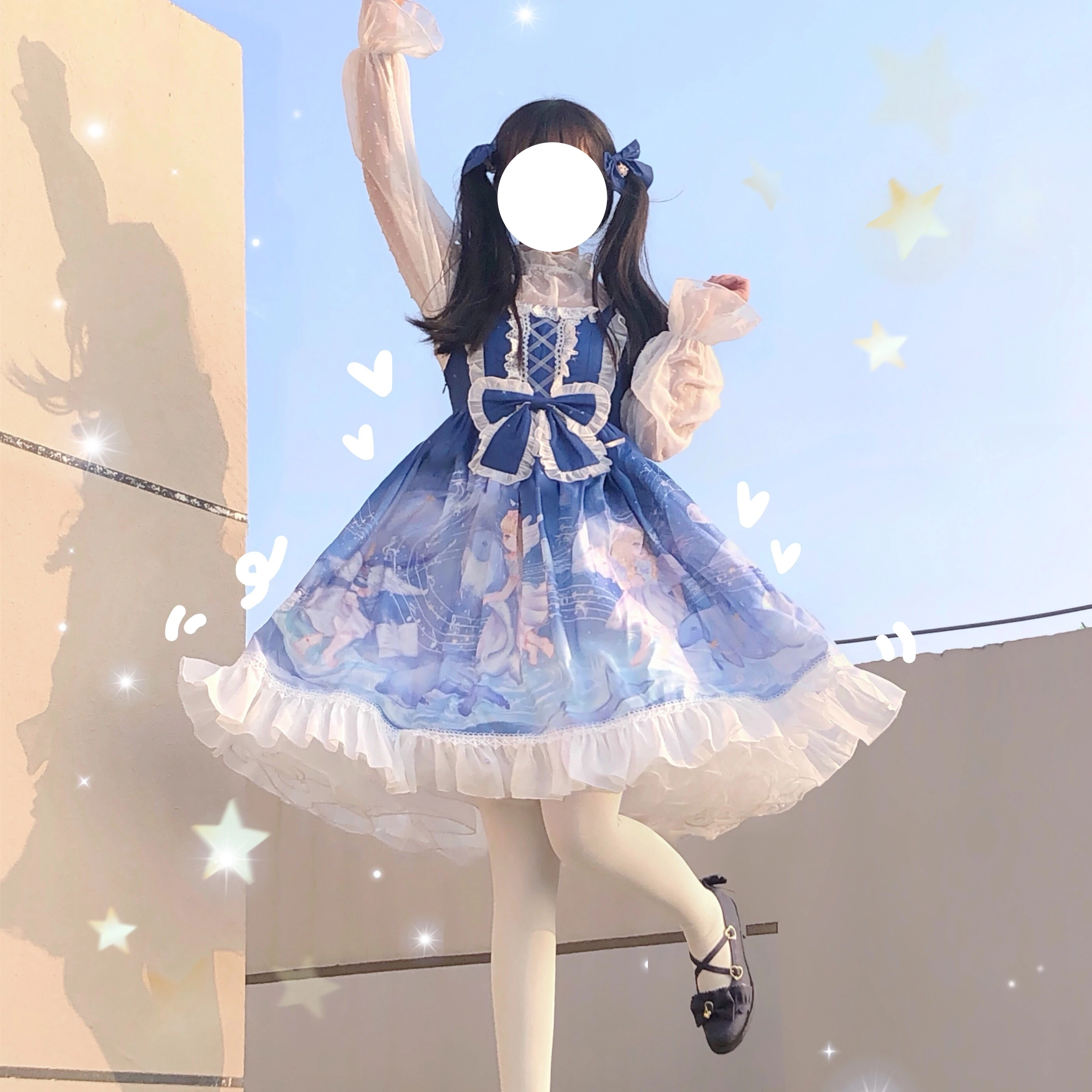 England college style sweet lolita strap dress retro lace bowknot cute printing victorian dress kawaii girl lolita cos loli
England college style sweet lolita strap dress retro lace bowknot cute printing victorian dress kawaii girl lolita cos loli